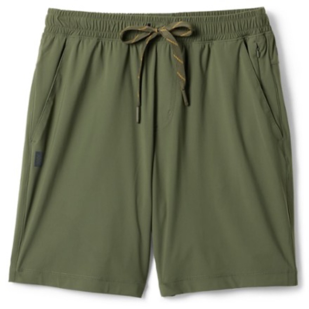 RHONE Olive Green Performance Drawstring Shorts - image 1